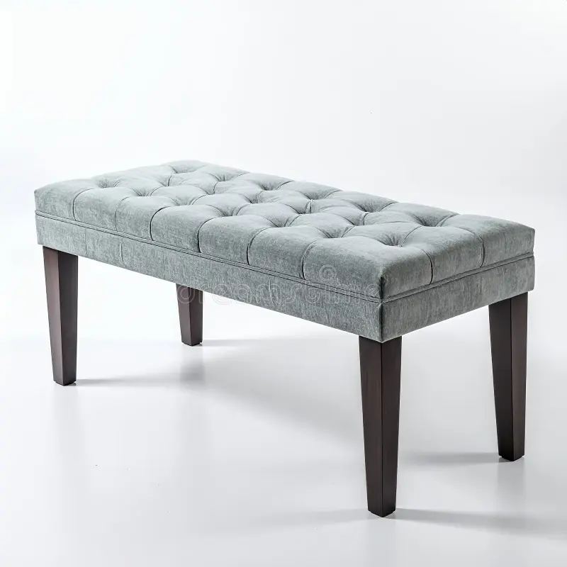 Banco minimalista acolchado